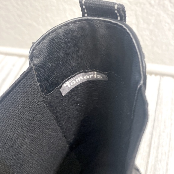 🔥Tamaris Leather Black Chelsea Boots - Picture 8 of 13